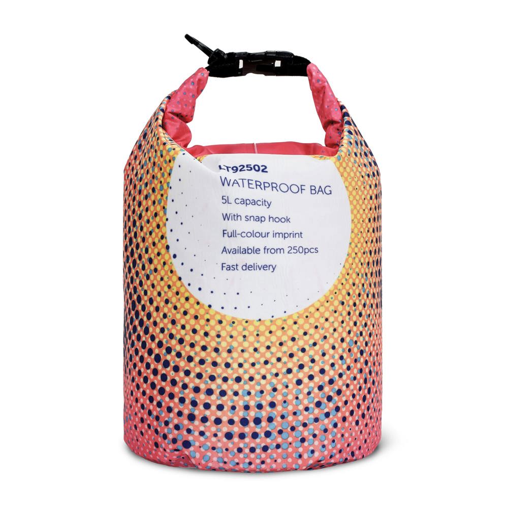 Custom-made waterwerende tas 5L IPX5 - met logo of onbedrukt bestellen