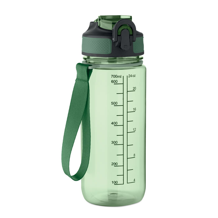 ENKEL - Sportdrinkfles 700ml - voor bedrijven en relatiegeschenken - Transparant Groen