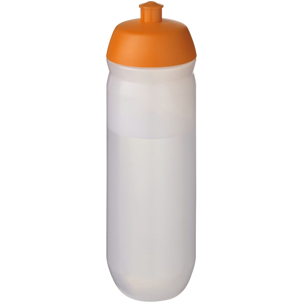 HydroFlex™ Clear knijpfles van 750 ml - bedrukt of onbedrukt verkrijgbaar - Oranje, Mat helder
