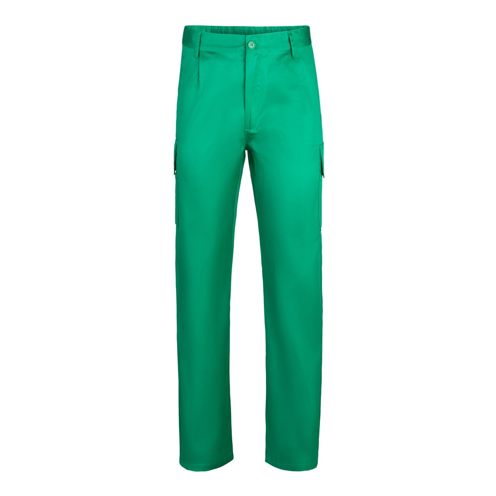 VL MABON. Multi-pocket keperstof broek (200g/m²), van katoen (35%) en polyester (65%) - met logo of onbedrukt - Groen