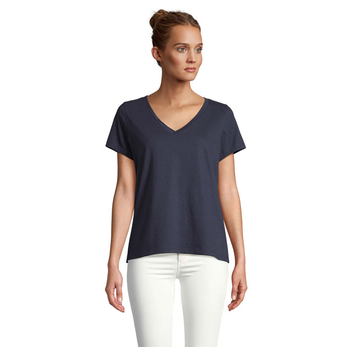 REGENT V WOMEN - REGENT V T-SHIRT WOMEN - voor bedrijven en relatiegeschenken - Franse Marine
