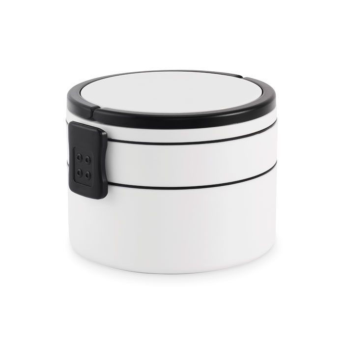 ENSALA - Twee-laagse lunchbox 950ml - met logo of onbedrukt bestellen - Wit