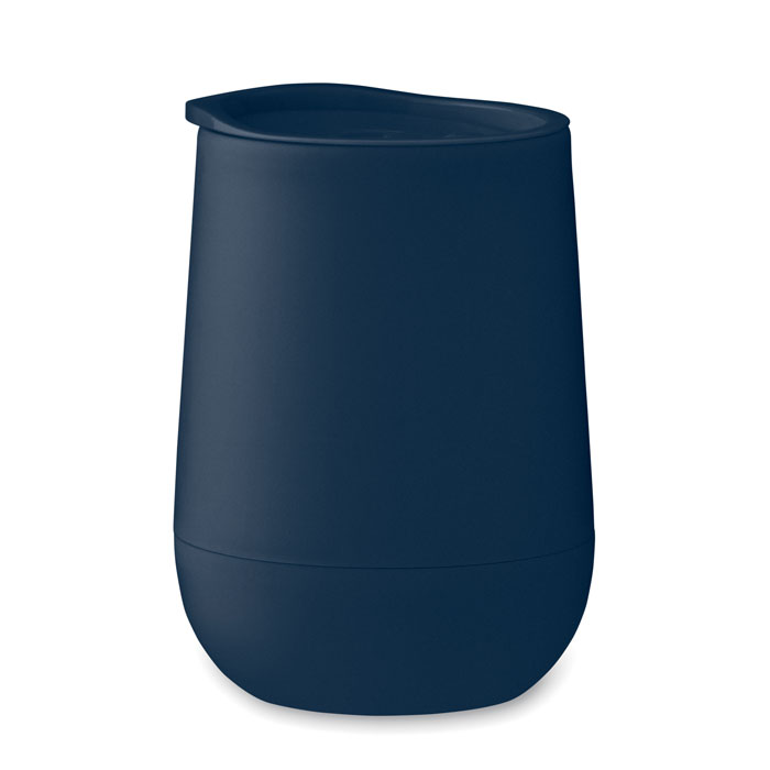 GO - PP dubbelwandige beker 300ml - voor bedrijven en relatiegeschenken - Marineblauw