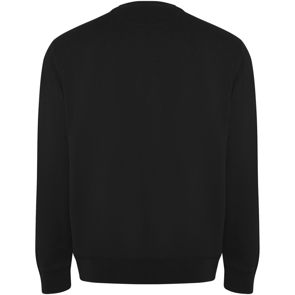 Batian biologisch katoenen uniseks sweater met ronde hals - met logo of onbedrukt bestellen - zwart