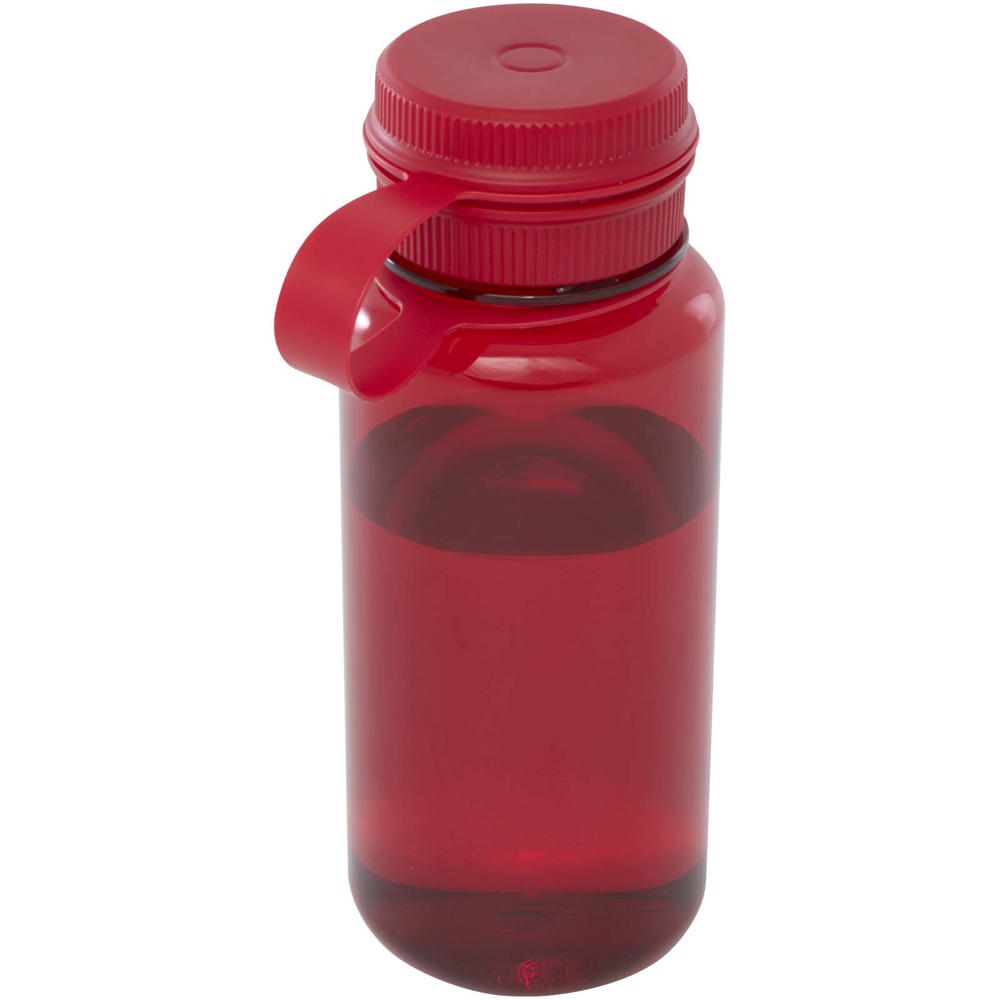 Ryder 900 ml RCS gecertificeerde RPET sportfles met multifunctioneel deksel - met logo of onbedrukt bestellen - Rood