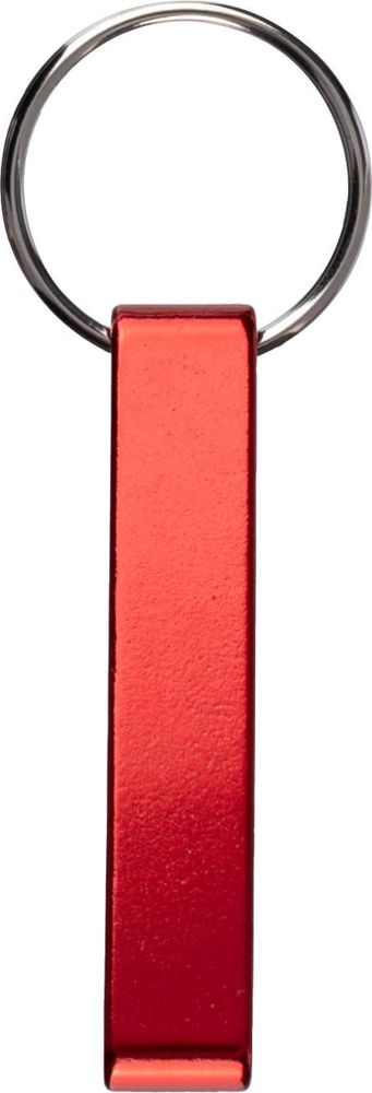 Gerecycled aluminium sleutelhanger Anneliese - met logo of onbedrukt bestellen - rood