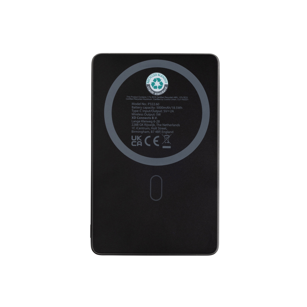Orion RCS r-aluminium 5000 mah 5W magnetische powerbank