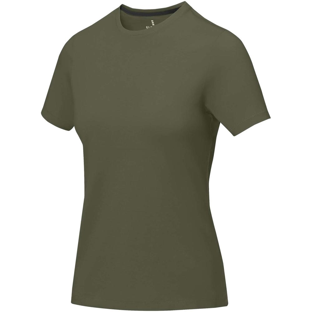 Nanaimo dames t-shirt met korte mouwen - bedrukt of onbedrukt verkrijgbaar - Bosgroen