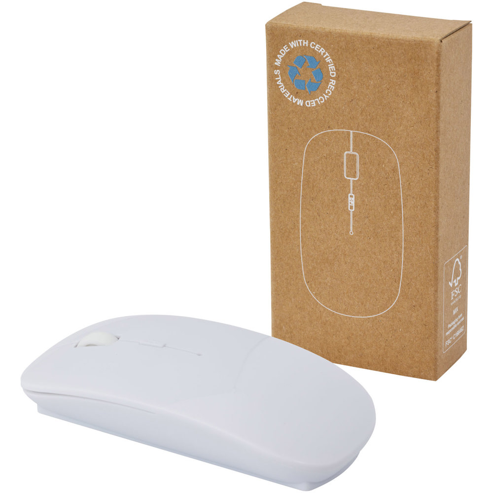 Menlo draadloze muis van RCS gerecycled plastic 