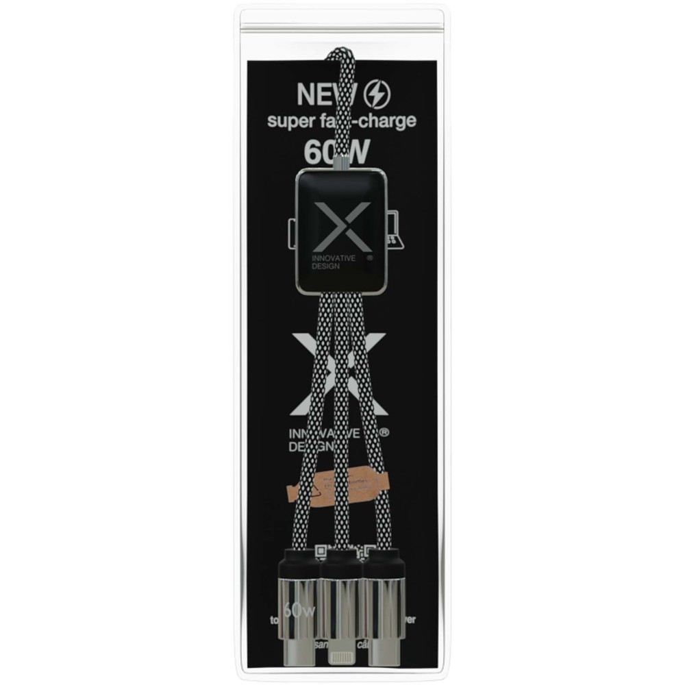 SCX.design C33 60 W Type-C oplaadkabel met dubbel verlicht logo 
