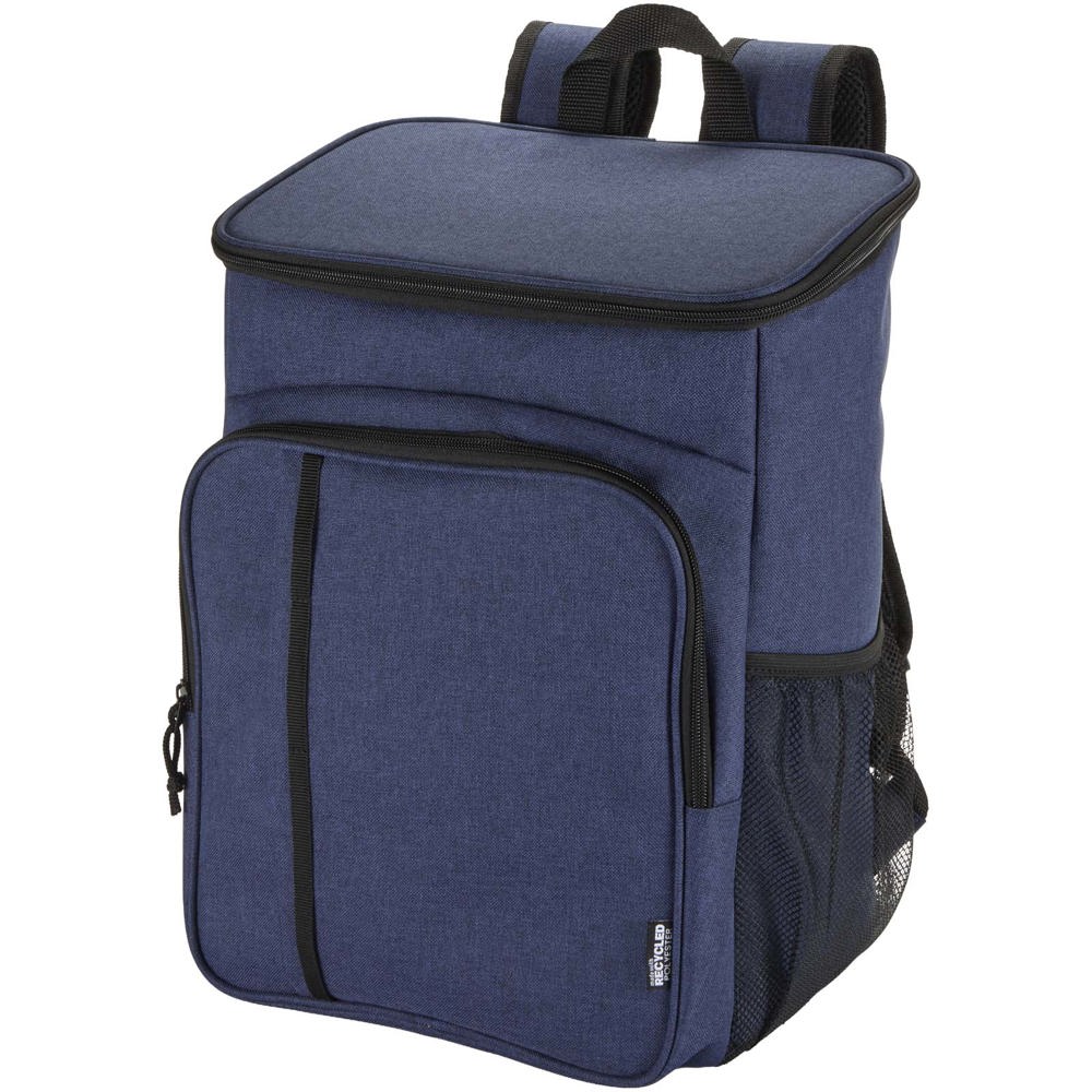 Tundra GRS gerecycleerde picknick-koelrugzak met bestekset 20L - kopen of bedrukken - Gemêleerd marineblauw