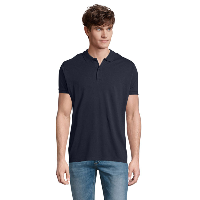 PLANET MEN - PLANET HEREN Polo 170g - kopen of bedrukken - Franse Marine
