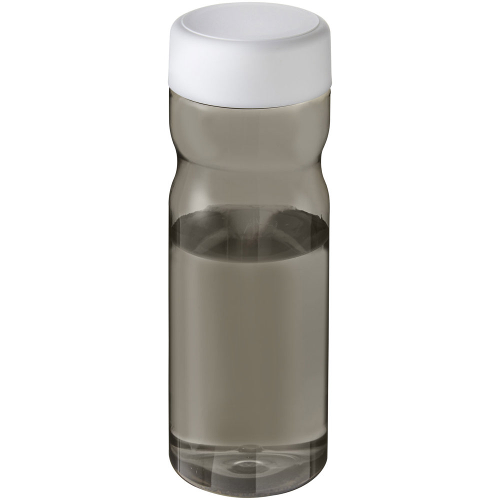 H2O Active® Eco Base 650 ml sportfles - met logo of onbedrukt bestellen - Houtskool, Wit