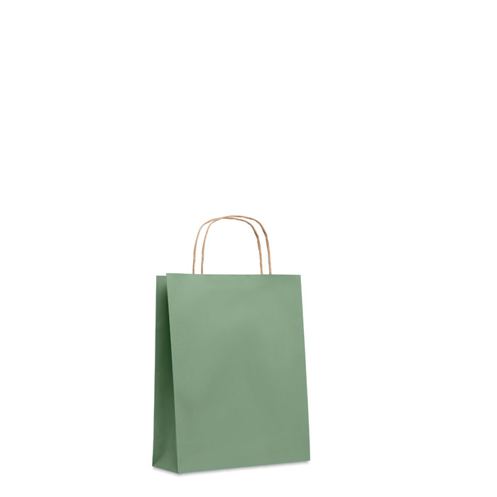 PAPER TONE S - Kleine papieren geschenktas - kopen of bedrukken - Groen