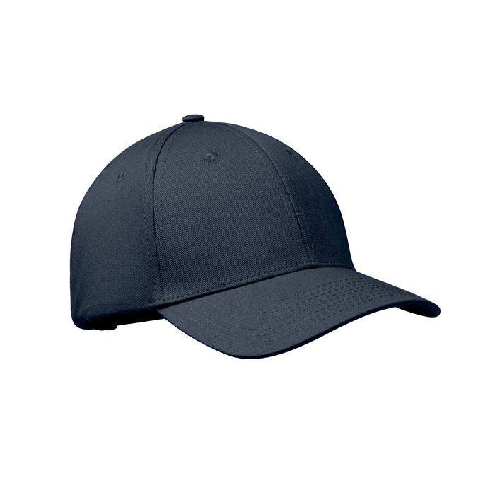 BAHAMAS - 6 panelen katoenen baseballpet - voor bedrijven en relatiegeschenken - Marineblauw