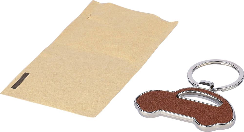 Gerecycled lederen sleutelhanger Joan