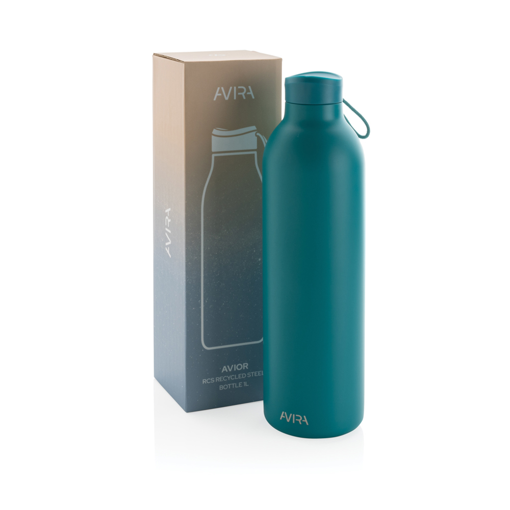Avira Avior RCS gerecycled roestvrijstalen fles 1L