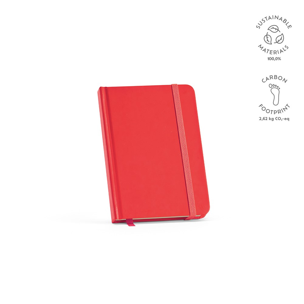Marquez A6 notitieboek gerecycled papier 70 gsm - voor bedrijven en relatiegeschenken - Rood