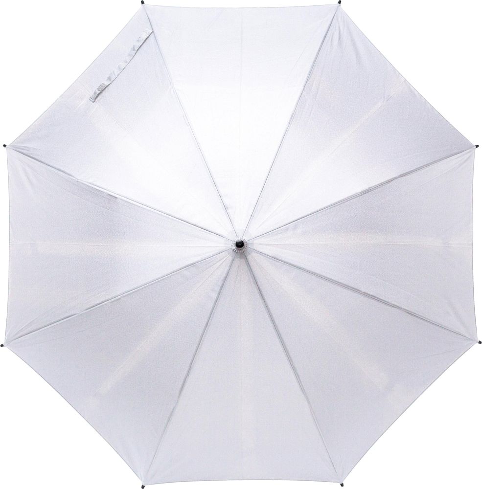 rPET pongee (190T) paraplu Frida - met logo of onbedrukt bestellen - Wit