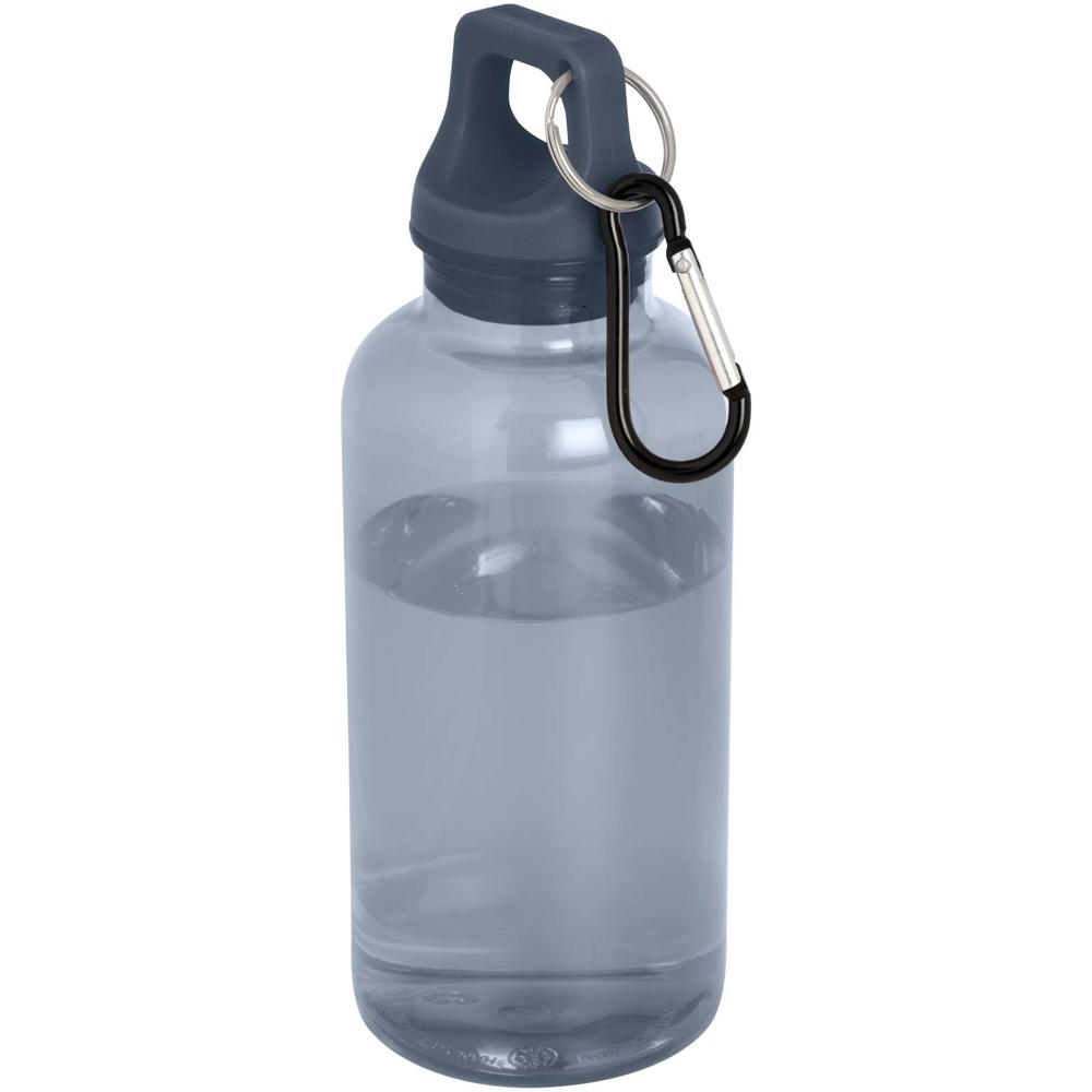Oregon 400 ml waterfles van RCS-gecertificeerd gerecycled plastic met karabijnhaak - kopen of bedrukken - Hale blauw
