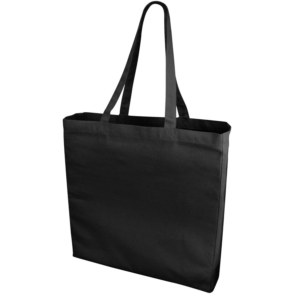 Odessa 220 g/m katoenen draagtas 13L - voor bedrijven en relatiegeschenken - Zwart