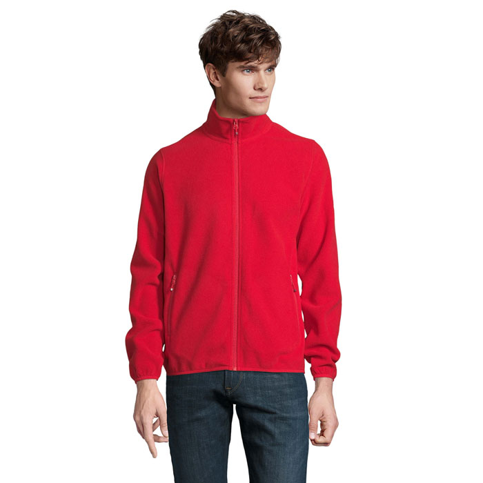 FACTOR MEN - FACTOR HEREN MICROFLEECE - met logo of onbedrukt bestellen - rood