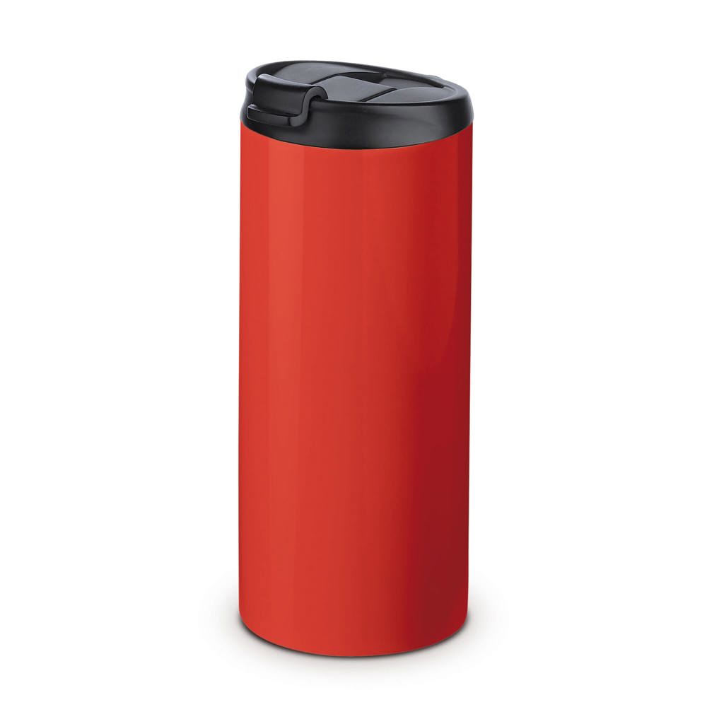 Thermobeker 350ml - bedrukt of onbedrukt verkrijgbaar - Rood