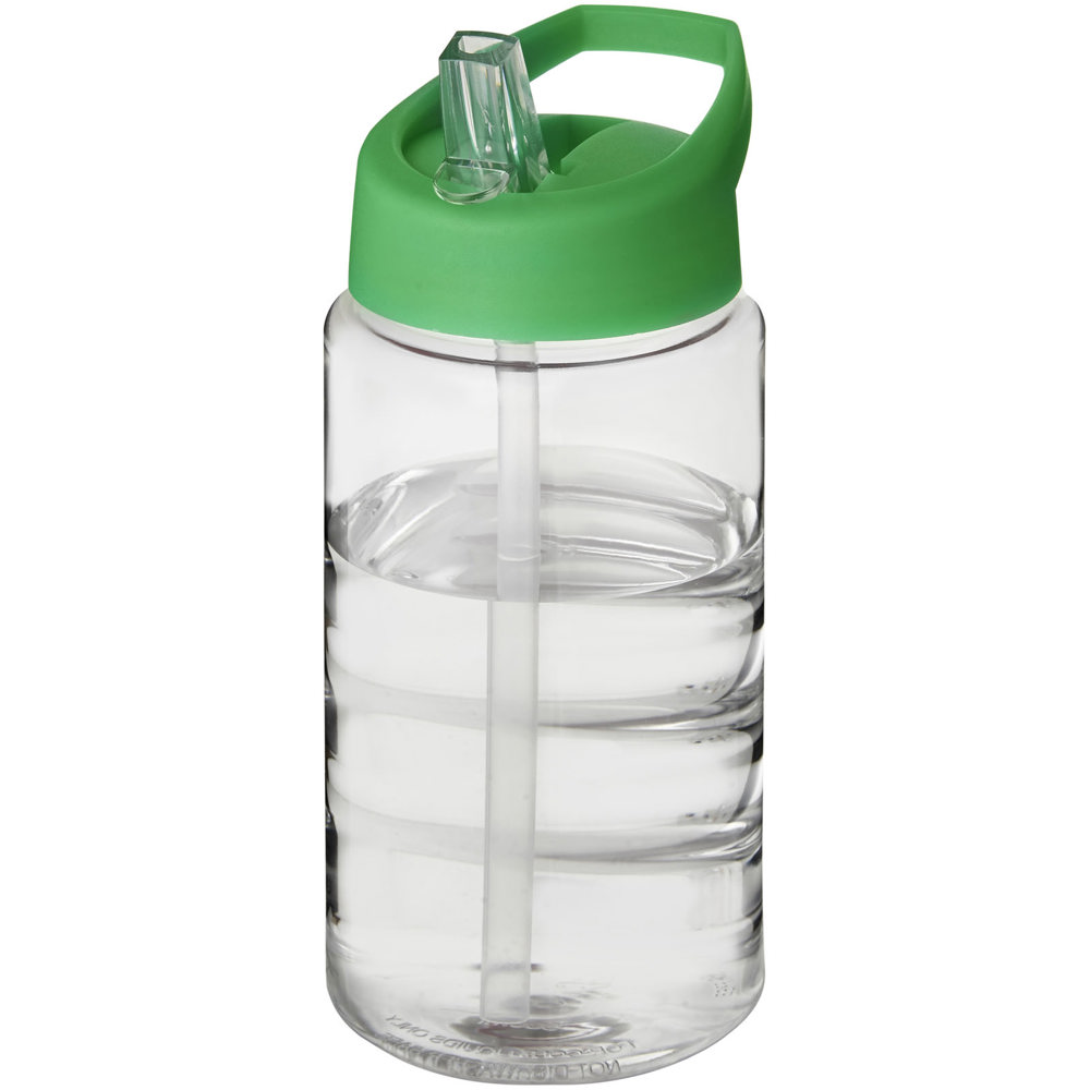 H2O Active® Bop 500 ml sportfles met tuitdeksel - met logo of onbedrukt bestellen - Transparent, Groen