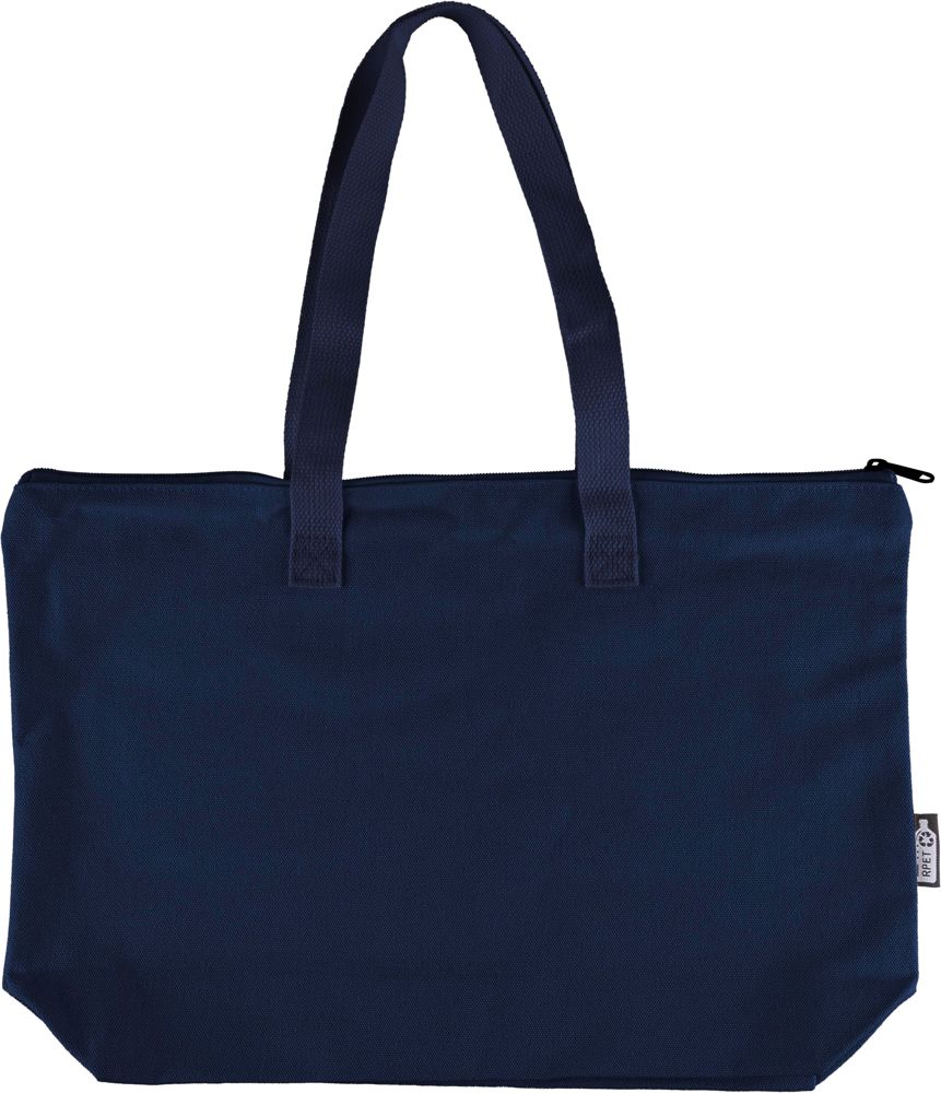 Gerecyclede polycotton (330 gsm) draagtas Malina - kopen of bedrukken - Blauw