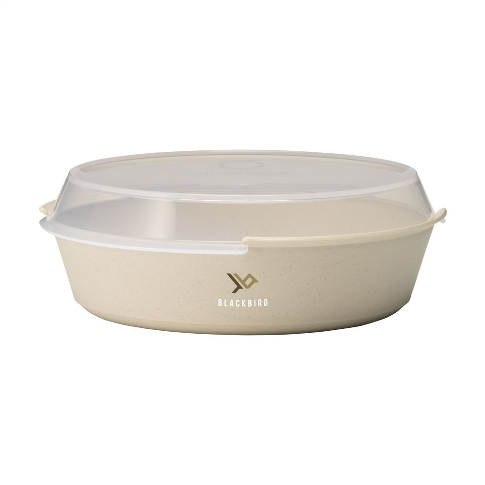 CirculBowl with Lid 800 ml - bedrukt of onbedrukt verkrijgbaar - beige graphite
