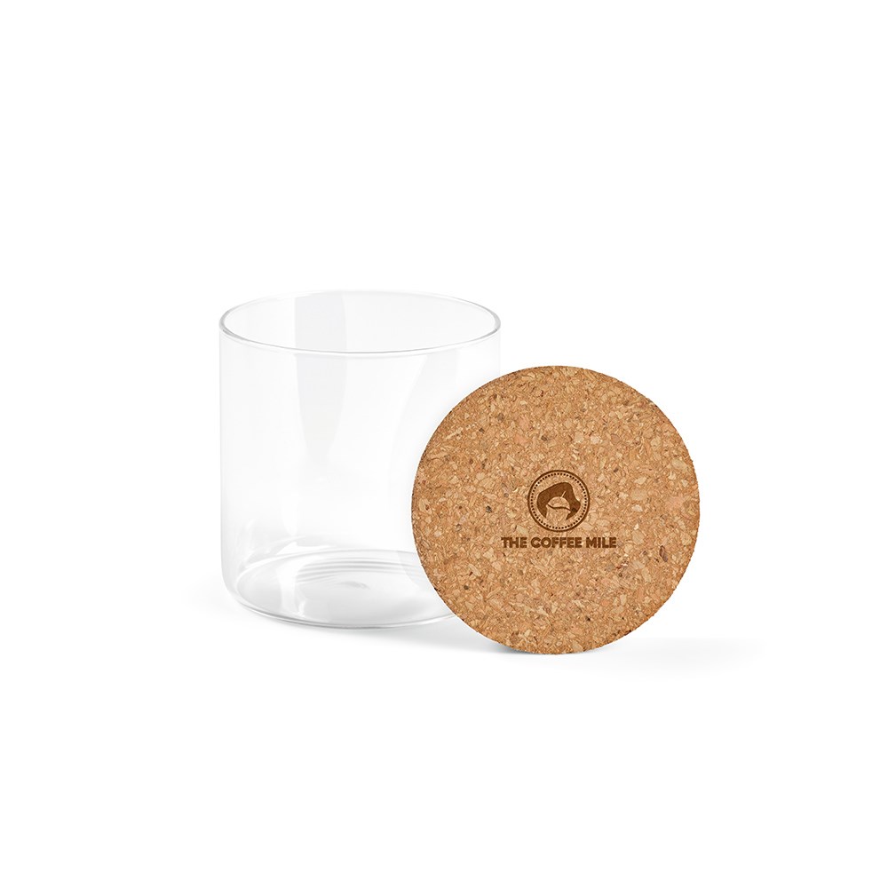 Magritte 500 Borosilicaatglas canister 580 ml - Transparant