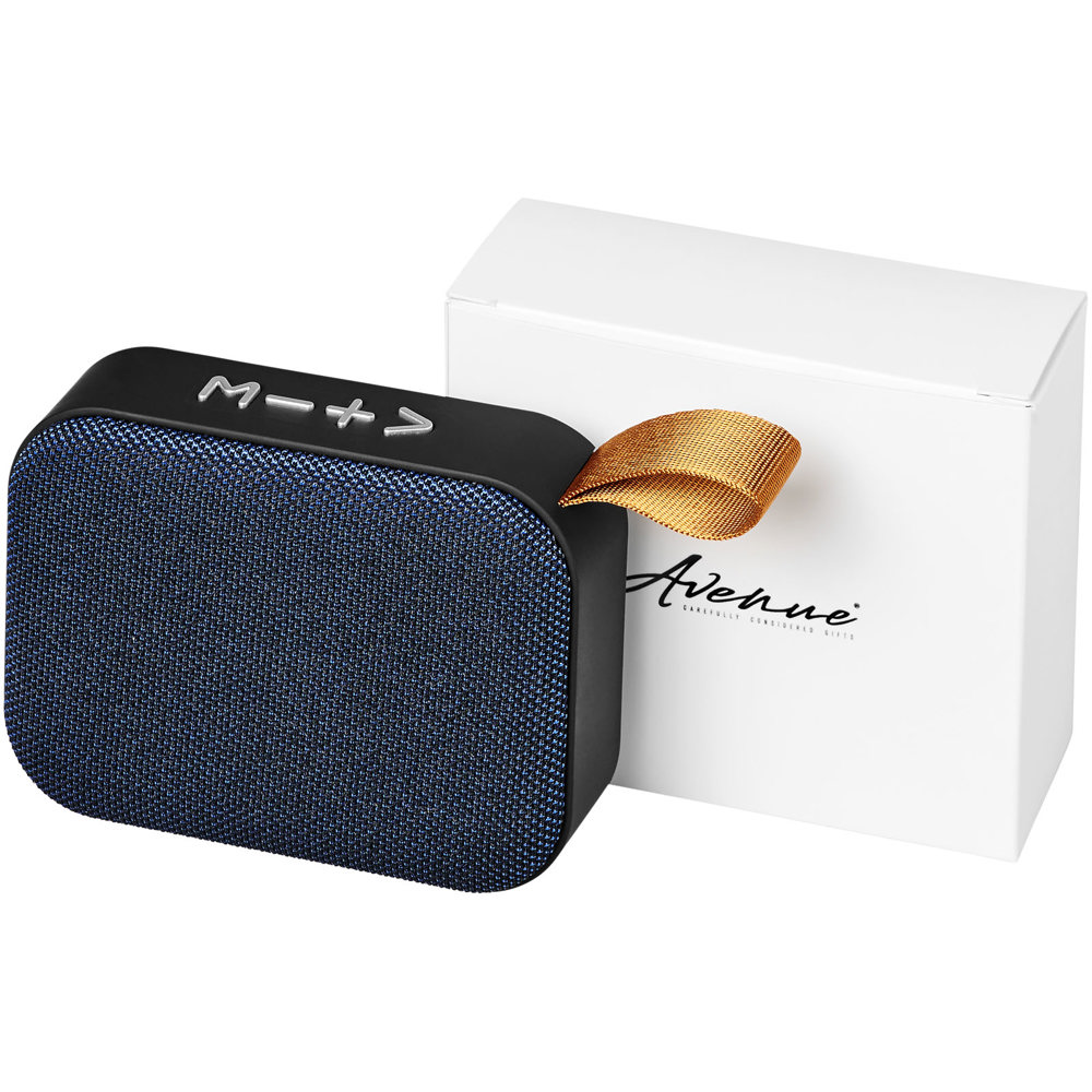 Fashion Bluetooth®-speaker van stof - met logo of onbedrukt bestellen - koningsblauw