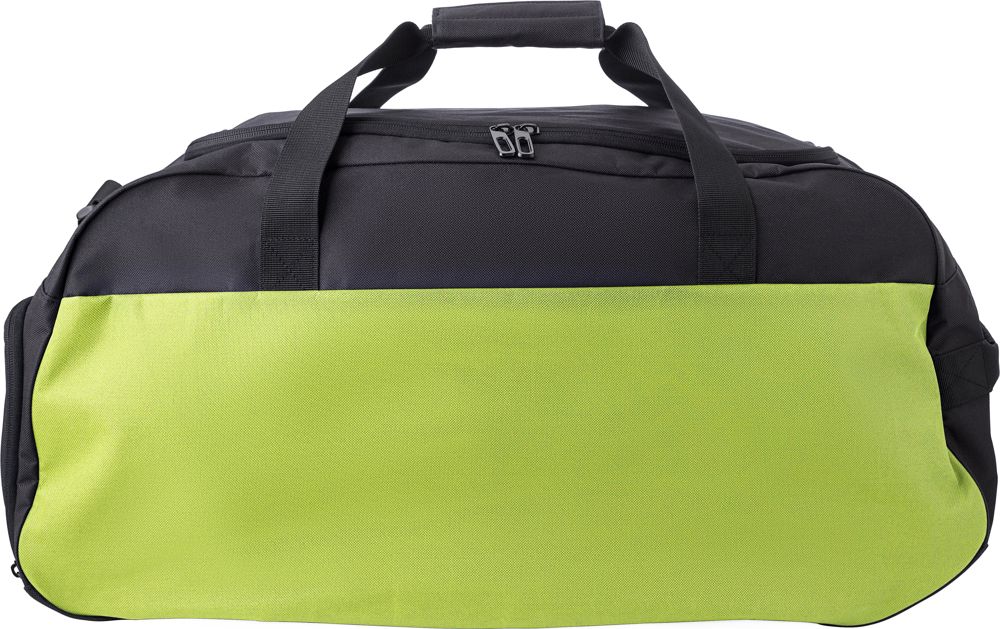 Polyester (600D) sporttas Connor - voor bedrijven en relatiegeschenken - lichtgroen
