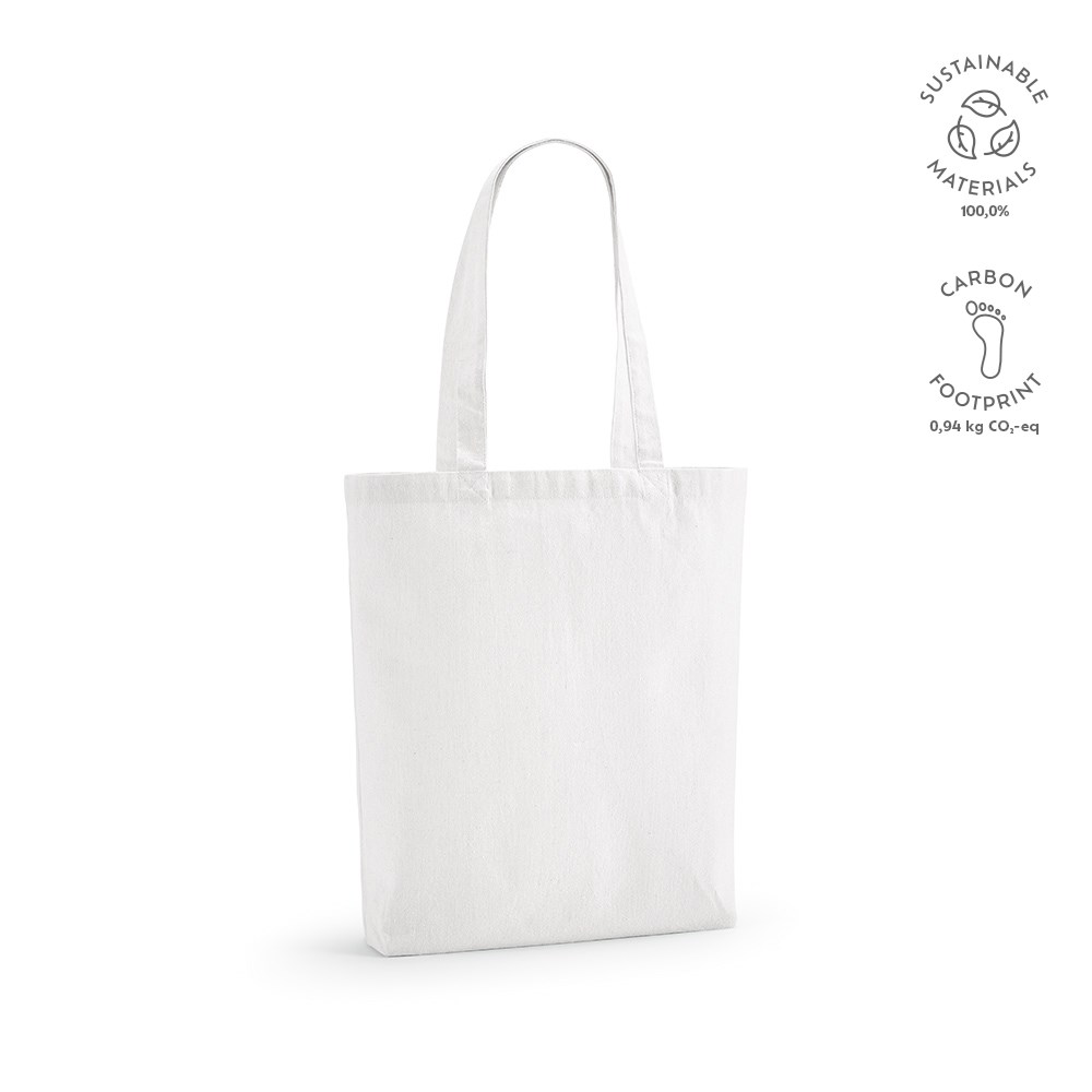 Logan boodschappentas gerecycled katoen 280 gsm - voor bedrijven en relatiegeschenken - wit