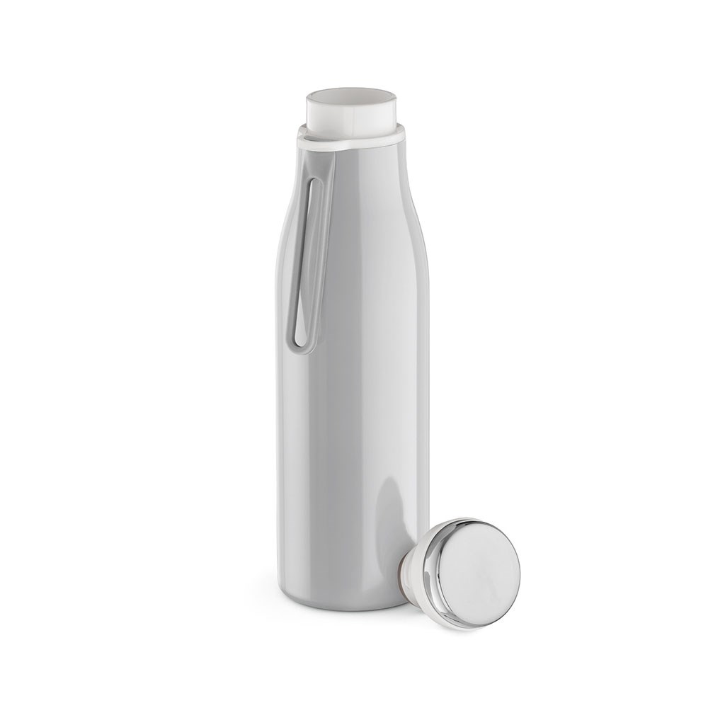 Arkansas 500 fles gerecycled roestvrij staal 495 ml - Lichtgrijs