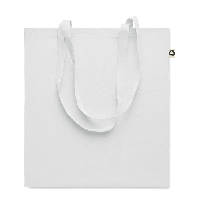 ZOCO COLOUR - Boodschappentas recycled katoen - met logo of onbedrukt bestellen - Wit