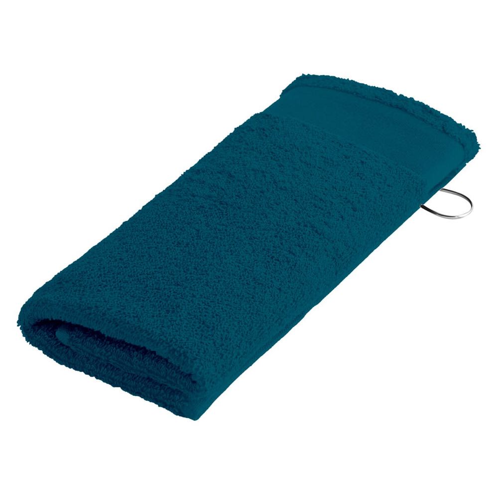 Sophie Muval golfhanddoek 55x30 cm, 450 gr/m² - bedrukt of onbedrukt verkrijgbaar - Petrol (PMS 3145c) / Petrol