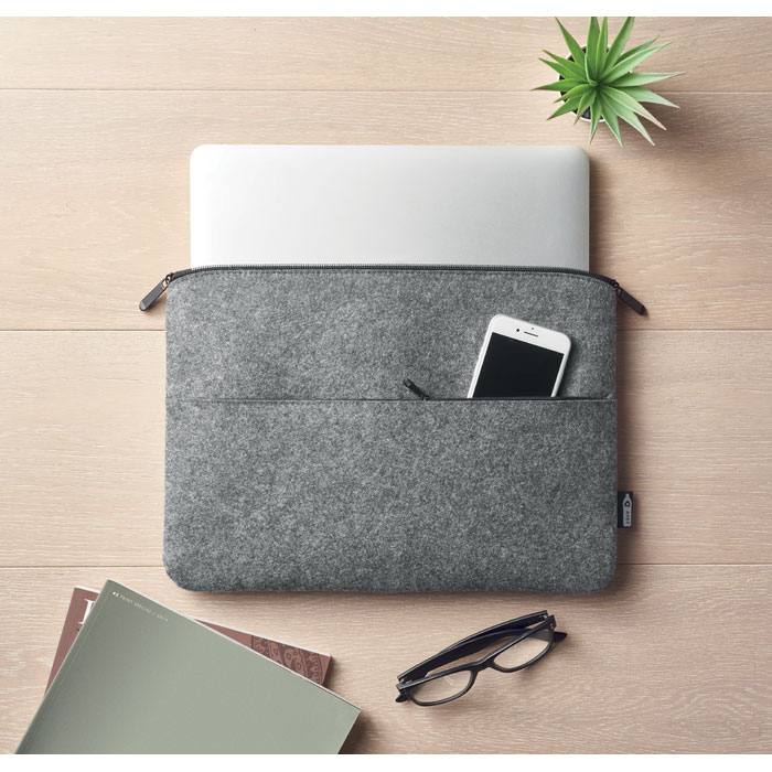 TOPLO - RPET vilten laptoptas - met logo of onbedrukt bestellen