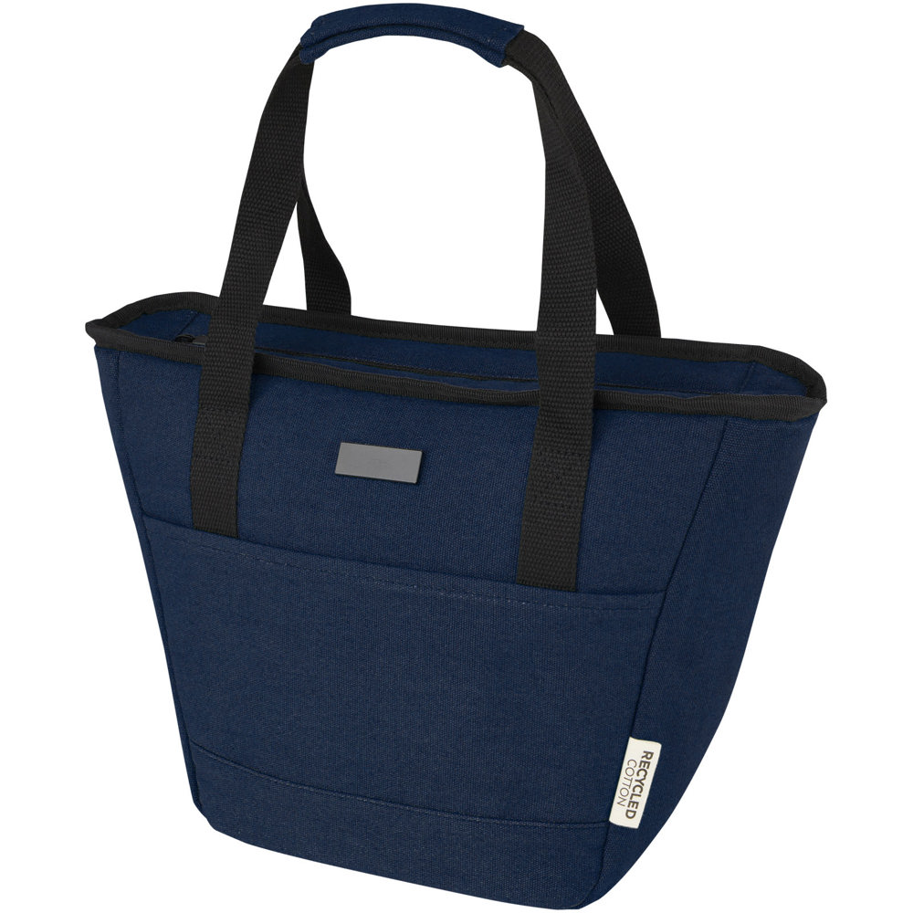 Joey GRS gerecycled canvas lunchkoeltas voor 9 blikjes 6 l - bedrukt of onbedrukt verkrijgbaar - Marineblauw