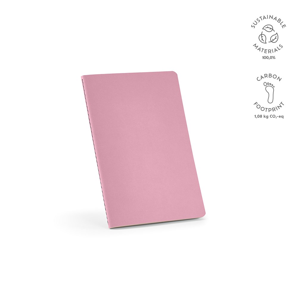 Bronte A5 notitieboek gerecycled papier 70 gsm - met logo of onbedrukt bestellen - Roze