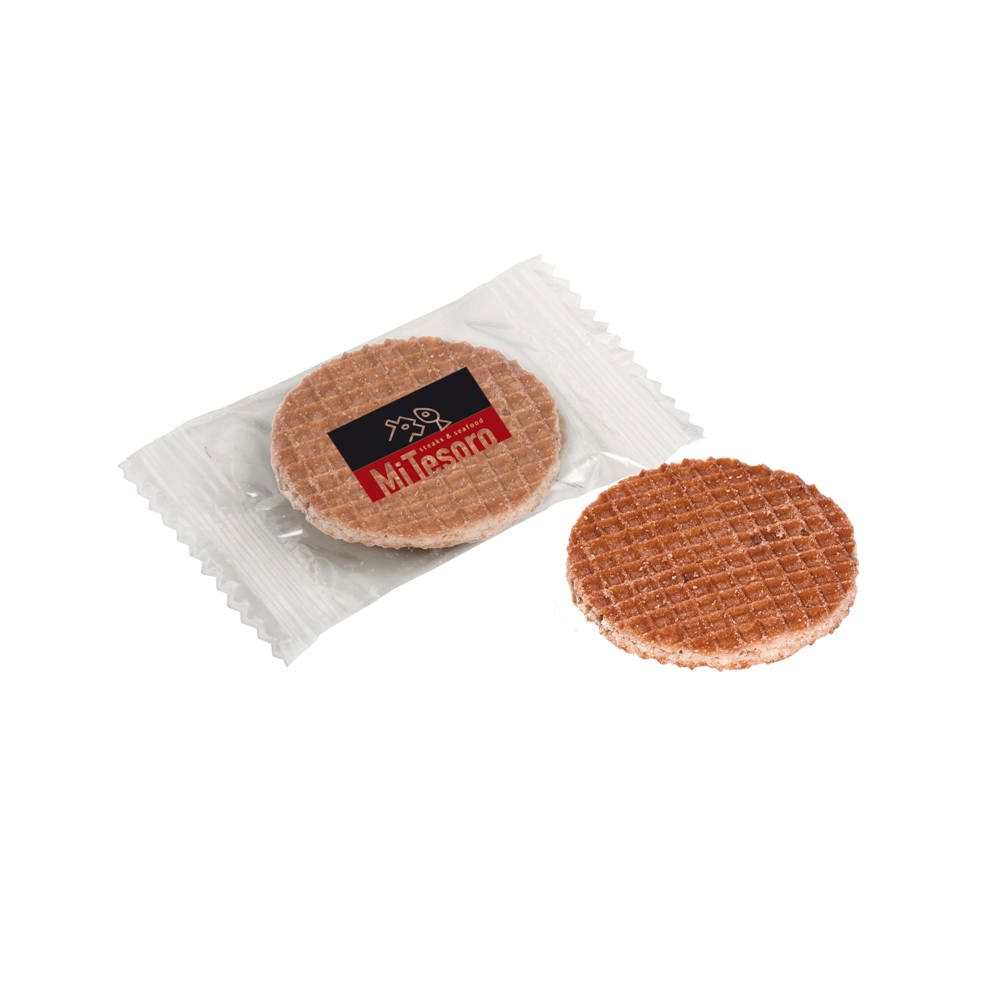Mini stroopwafeltje - bedrukt of onbedrukt verkrijgbaar - Transparant