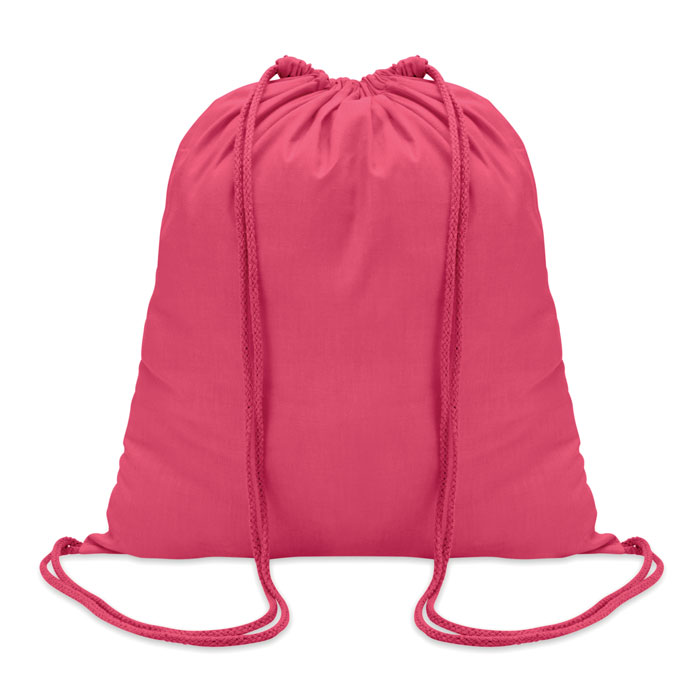 COLORED - Katoenen rugzak - bedrukt of onbedrukt verkrijgbaar - fuchsia