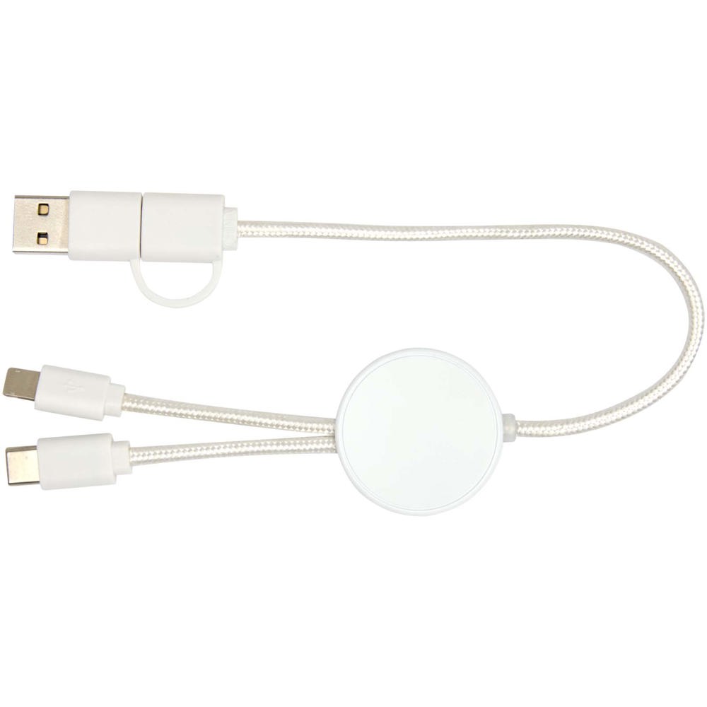 Citala 5-in-1 30 cm datasynchronisatie- en 27 W snellaadkabel van gerecycled plastic