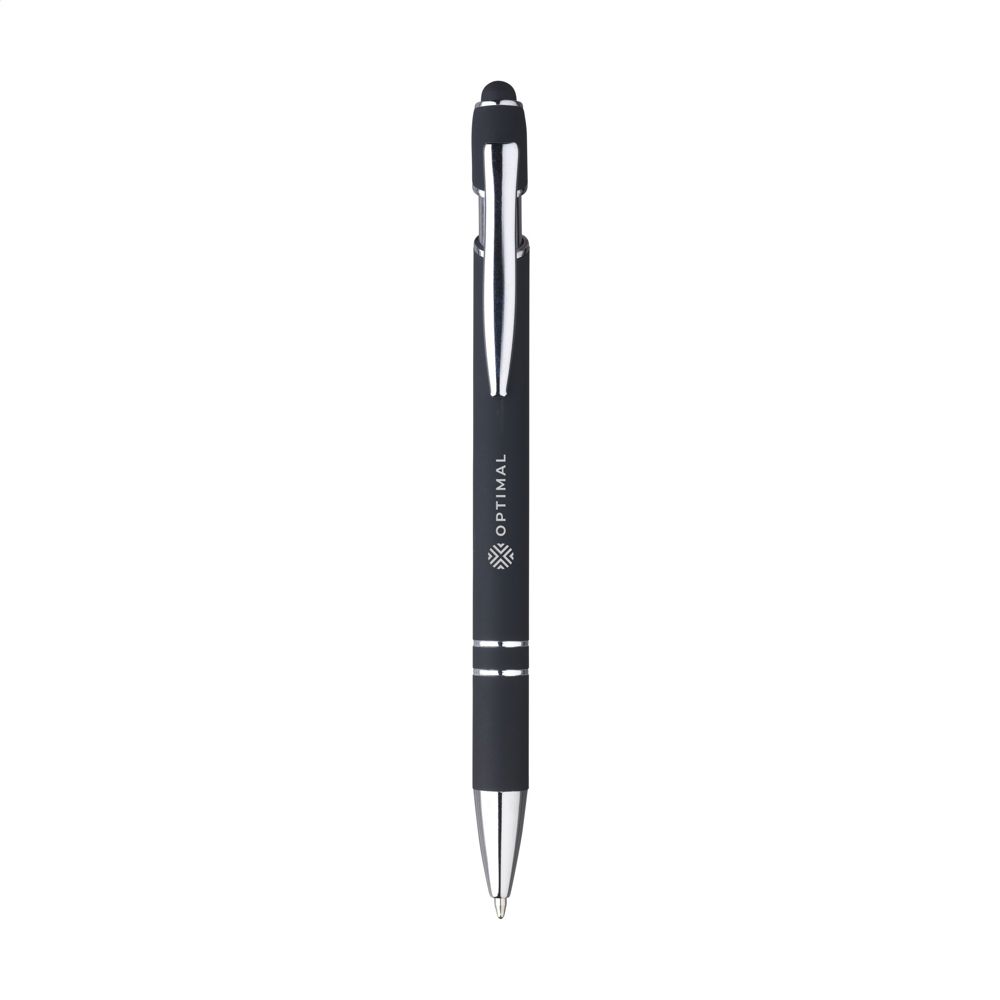 Luca Touch stylus pen - met logo of onbedrukt bestellen - Zwart