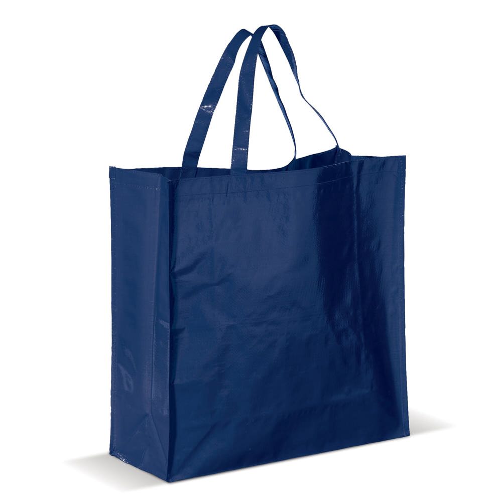 Draagtas gelamineerd PP woven 160g/m² - bedrukt of onbedrukt verkrijgbaar - Donkerblauw