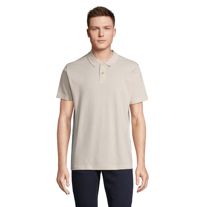 PULSE - PULSE UNISEX POLO - met logo of onbedrukt bestellen - Linen Twin