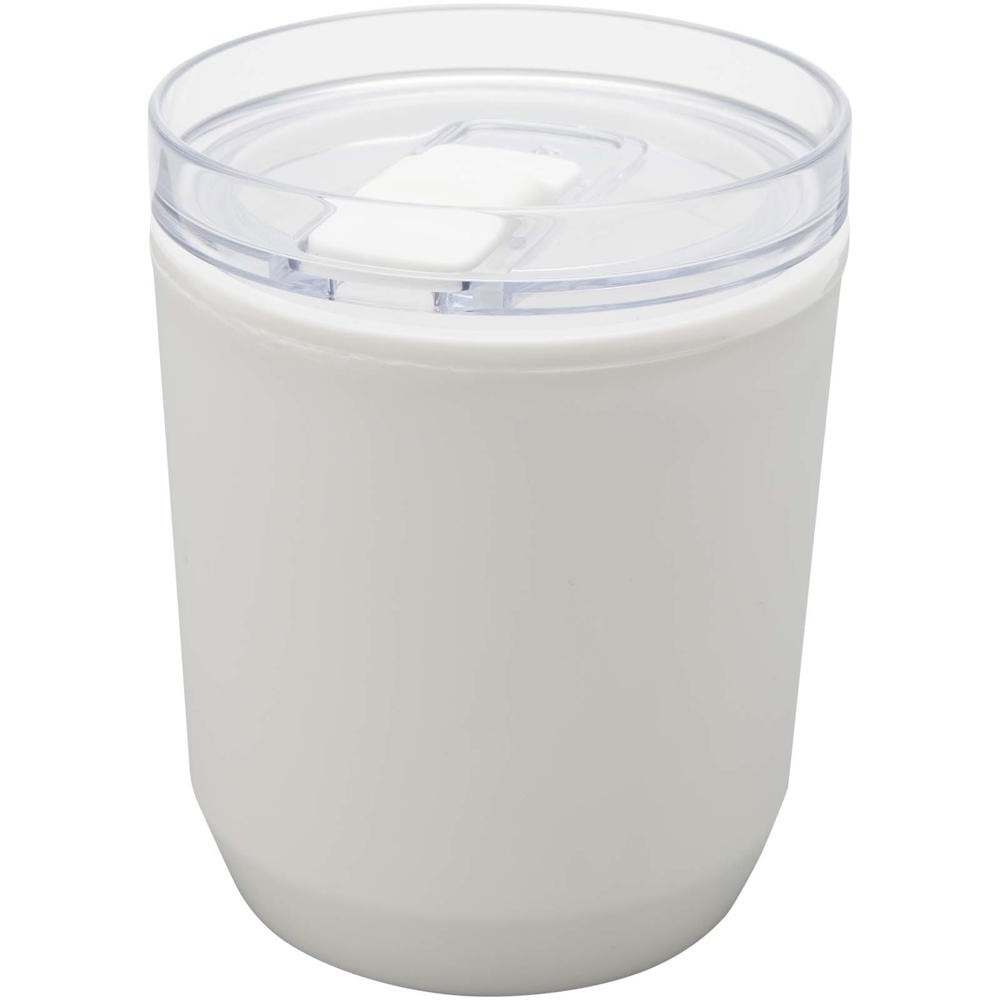 Hudson 180 ml dubbelwandige beker van gerecycled plastic - met logo of onbedrukt bestellen