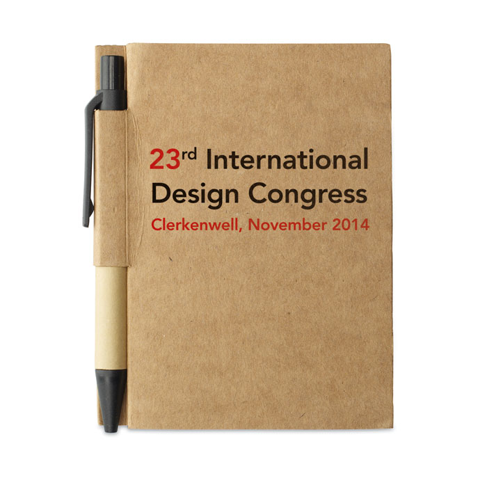 CARTOPAD - Notitieblok en gerecyclede pen - voor bedrijven en relatiegeschenken