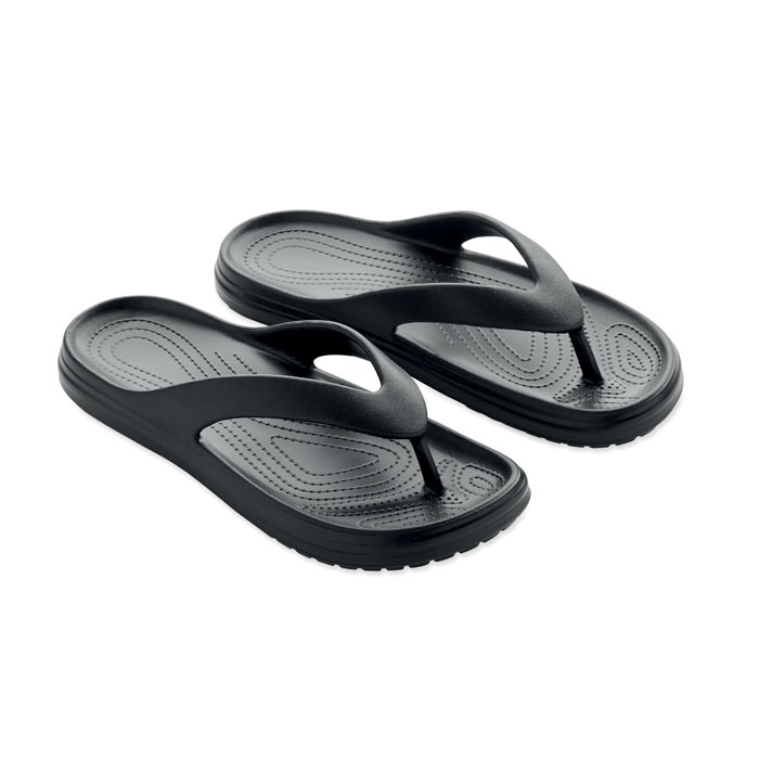 EVASLIP - Volledig EVA-slippers 40/41 - met logo of onbedrukt bestellen - Zwart