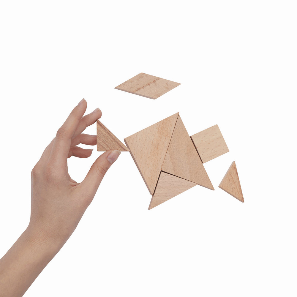 TANGRAM - Houten puzzel - voor bedrijven en relatiegeschenken